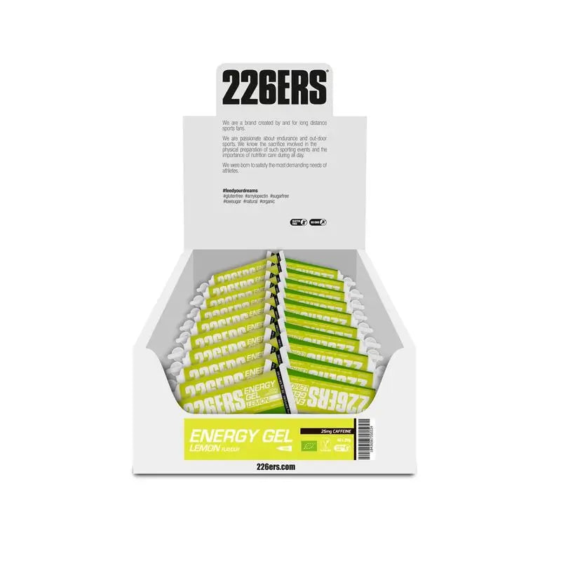 226Ers Energy Gel 25Gr Lemon Energy Gel - 25Mg Caffeine, 40x25g