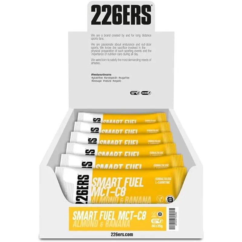 226Ers Smart Fuel Vegan Almond & Banana Energy Cream - Mct C8, 40x25 g