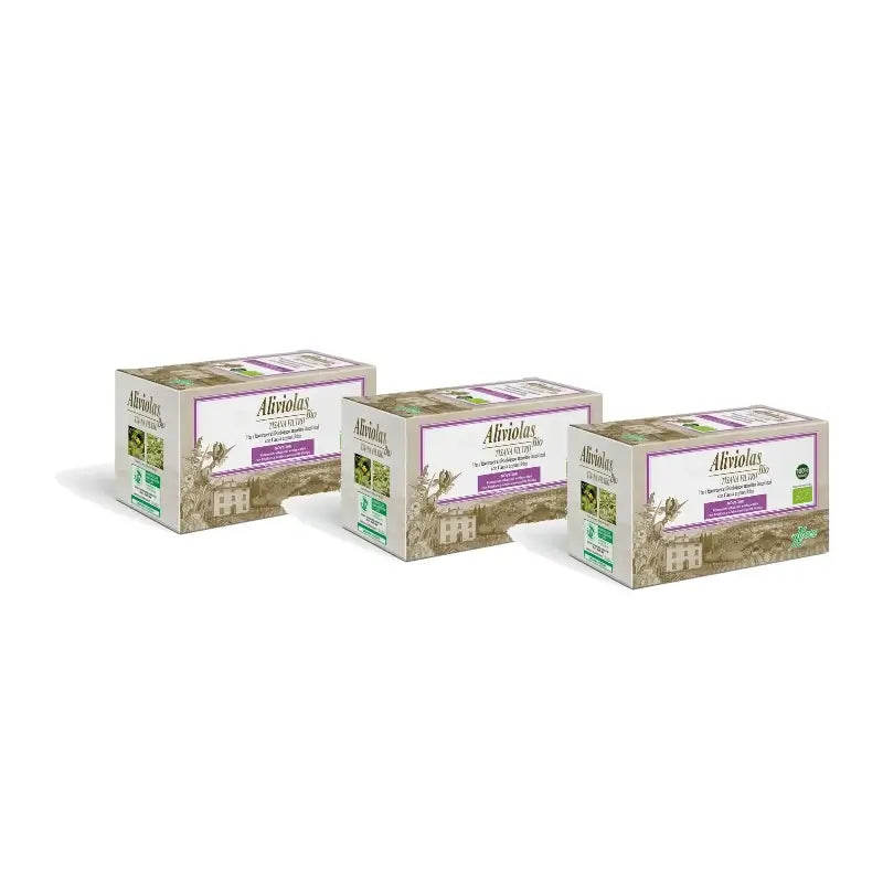 Aboca Aliviolas Bio Tisane contre la constipation, 20 sachets, lot de 3