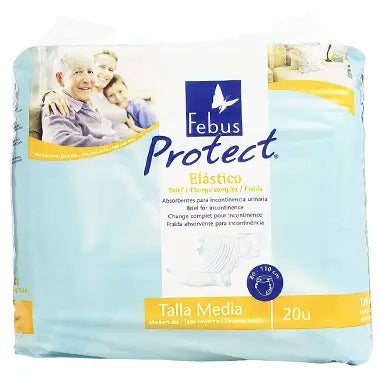 Incopack Febus Absorbent Anatomical Elastic Night Absorbent Medium size, 20 units
