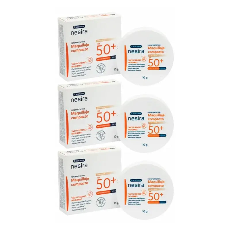 Acofar Derm Make-up Compact SPF 50+ 3 x 10 gr