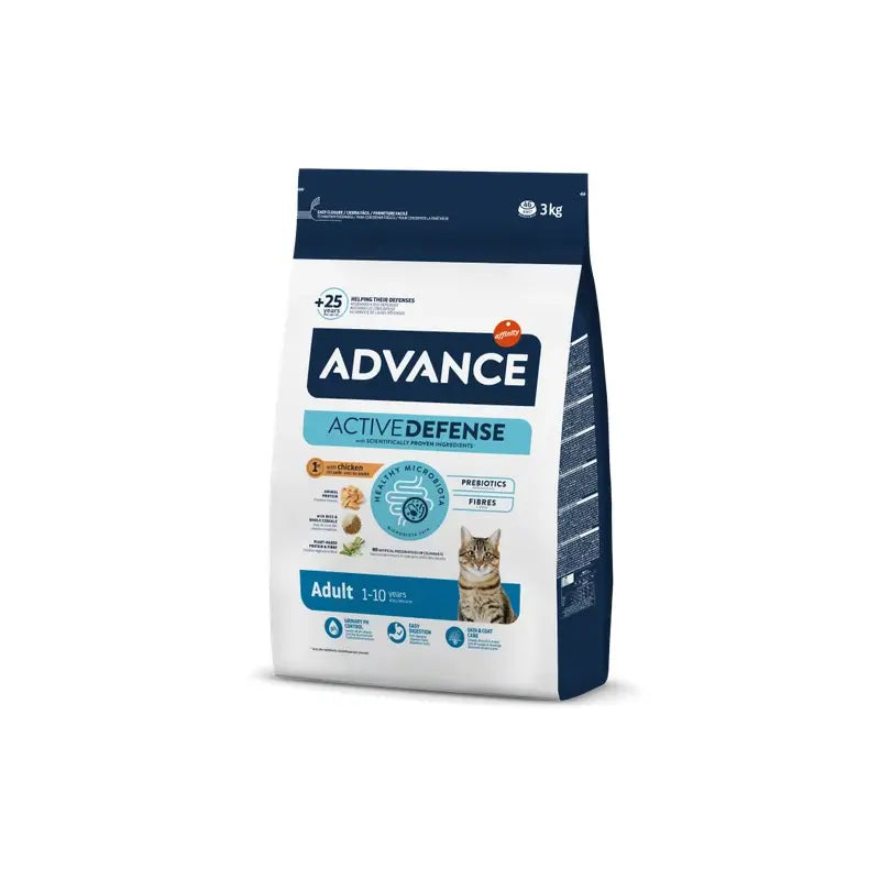 Advance Feline Adult Chicken Rice 3Kg, nourriture pour chats