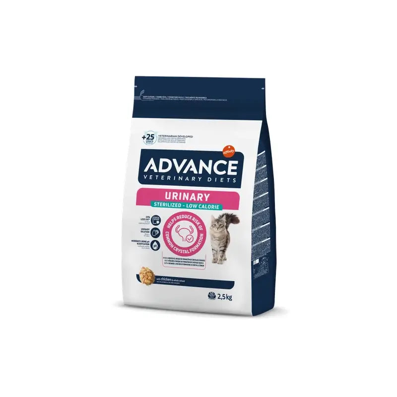 Advance Vet Feline Sterilised Urinary Low 2,5Kg, nourriture pour chats