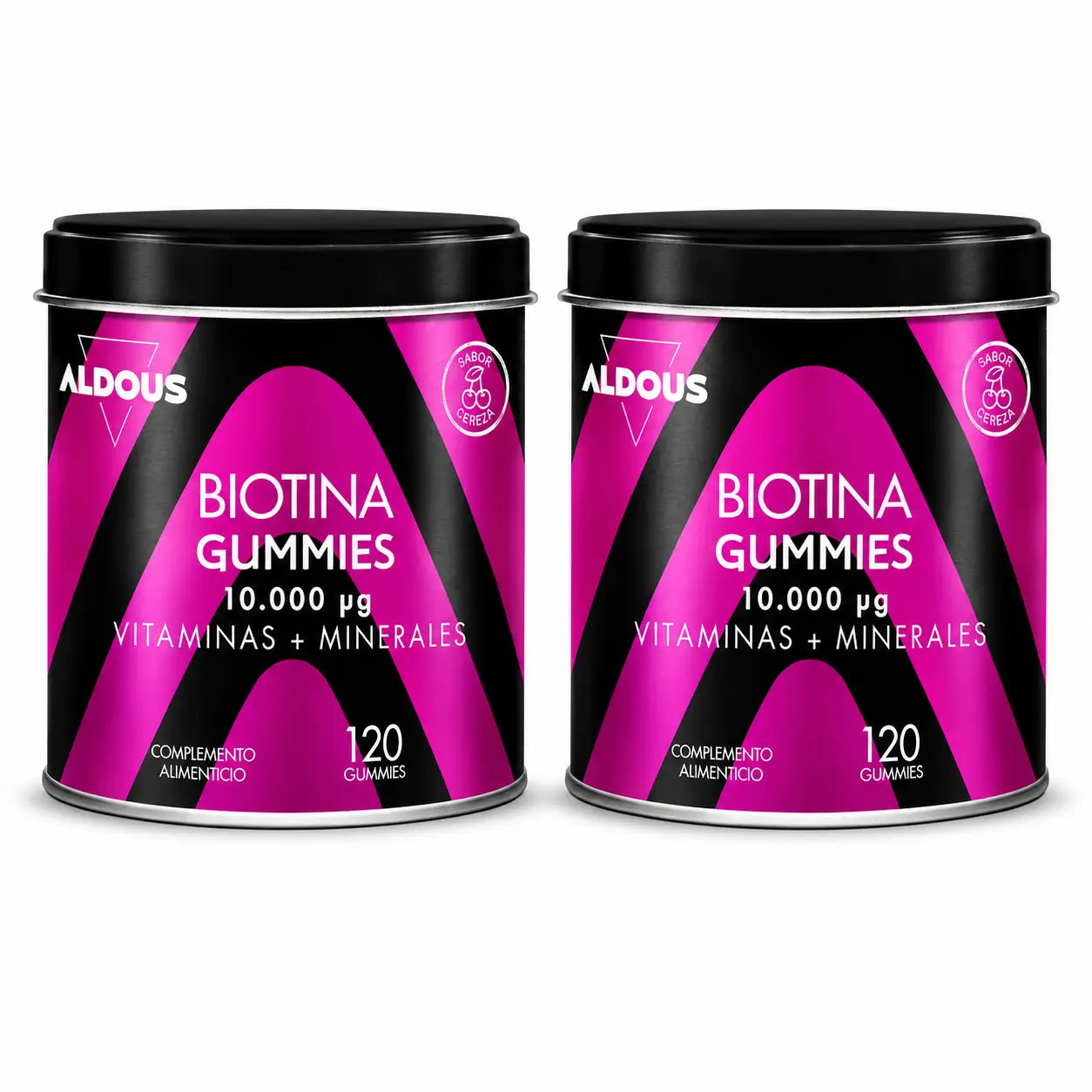 Aldous Bio Biotin , 120 gommes , pack 2