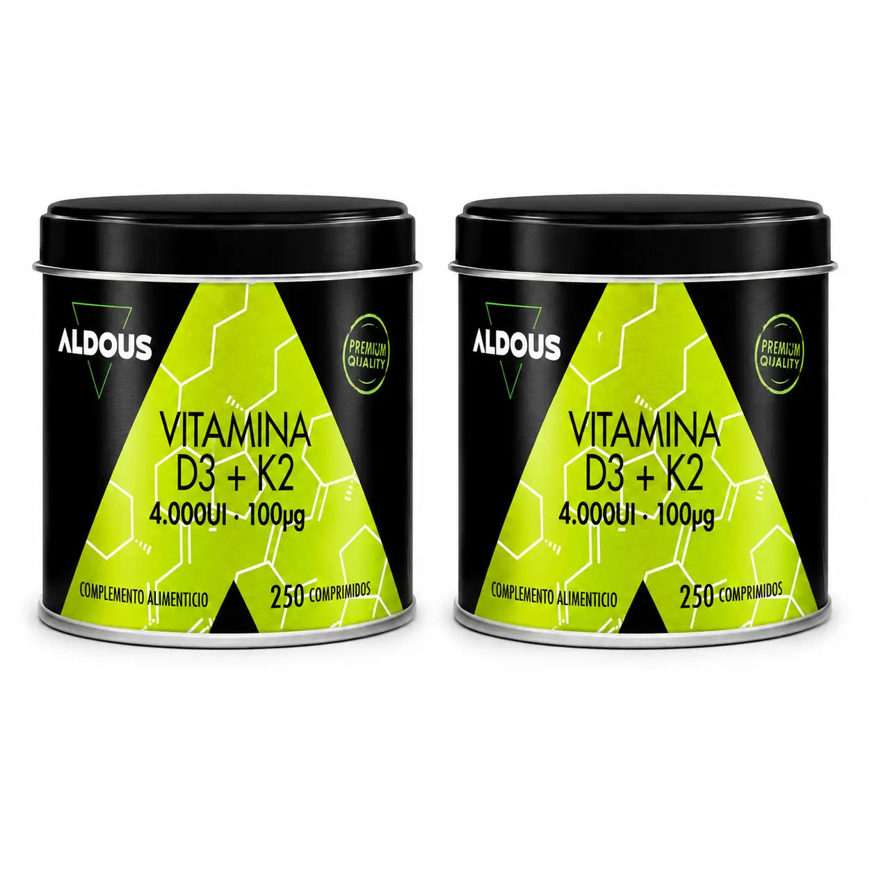Aldous Bio Vitamine D3 + K2, 250 comprimés, pack 2