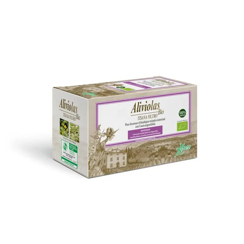 Aboca Aliviolas Bio Tisane Constipation Tisane, 20 Sachets