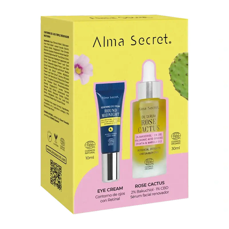 Alma Secret Pack Rose Cactus 30 Ml + Contour des yeux Midnight Retinal 10 Ml