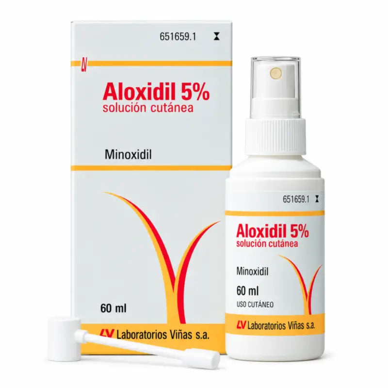 Aloxidil 50 mg/ ml Minoxidil Solution Cutanée 1 Flacon, 60 ml