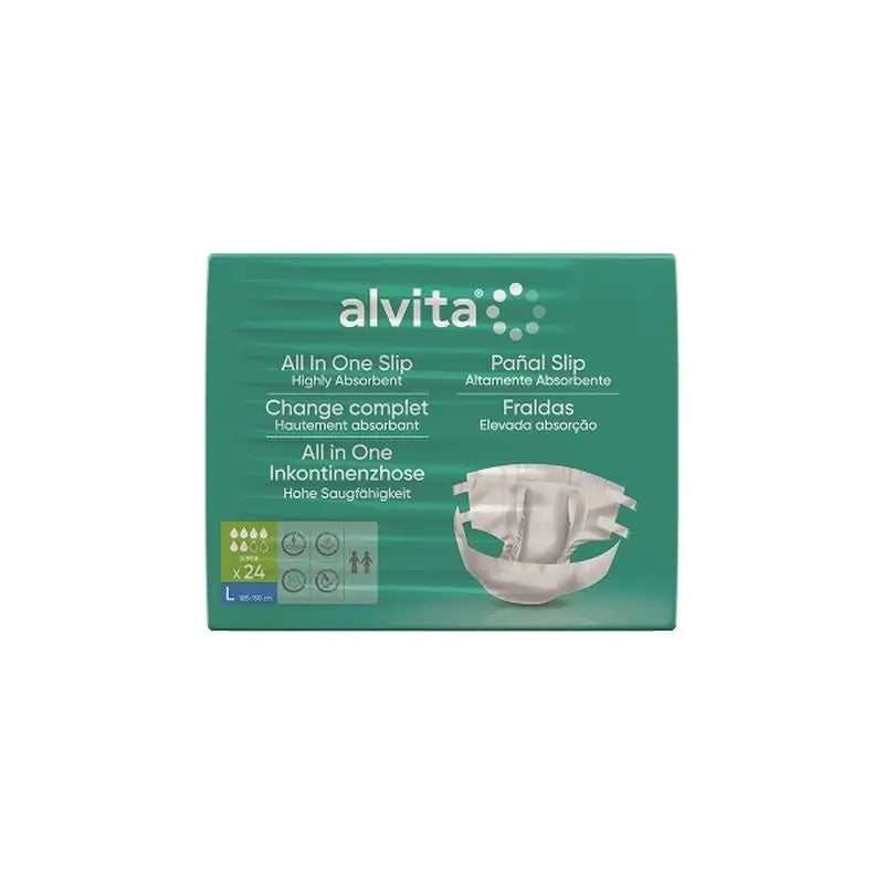 Alvita Diaper Slip Super Size L, 24 Pcs.