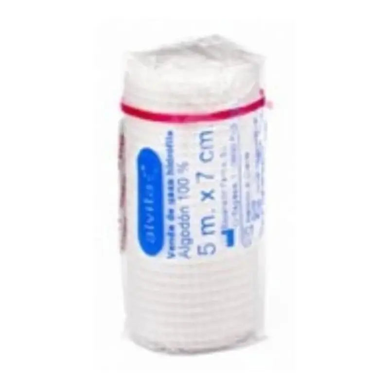 Alvita Elastic Gauze Bandage, 5 m x 7 cm