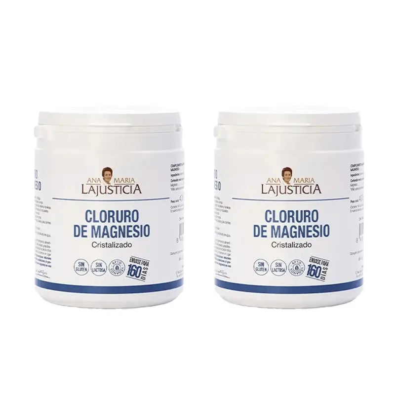 Ana Maria Lajusticia Crystallised Magnesium Chloride, 2X400 Grams