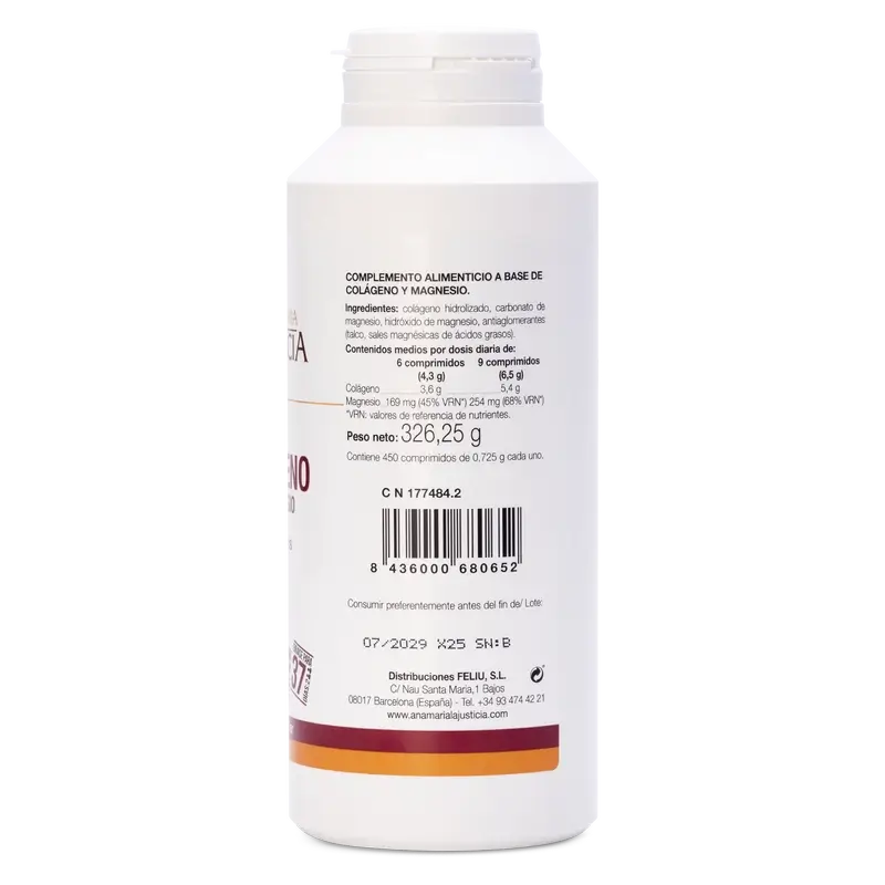 Ana Maria Lajusticia Collagen with Magnesium, 2x450 comprimés