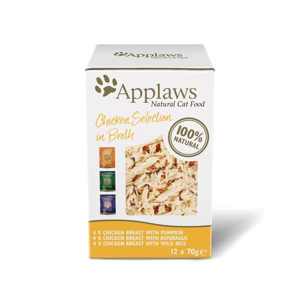 Applaws Cat Chicken Bouillon Multipack 12X70