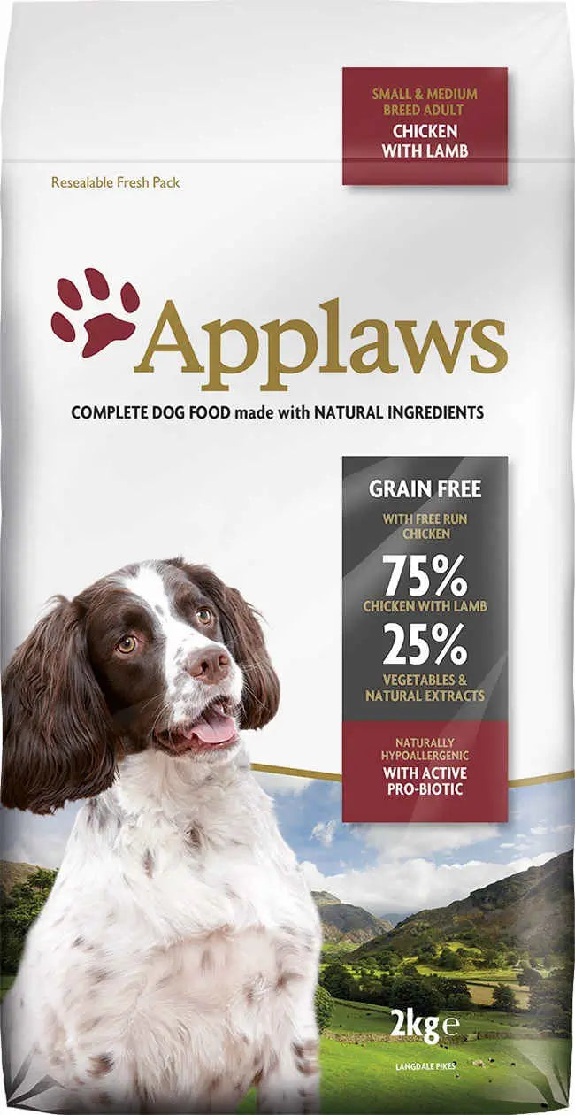 Applaws Dog Dry Adult Small Breed Medium Chicken Lamb 2Kg