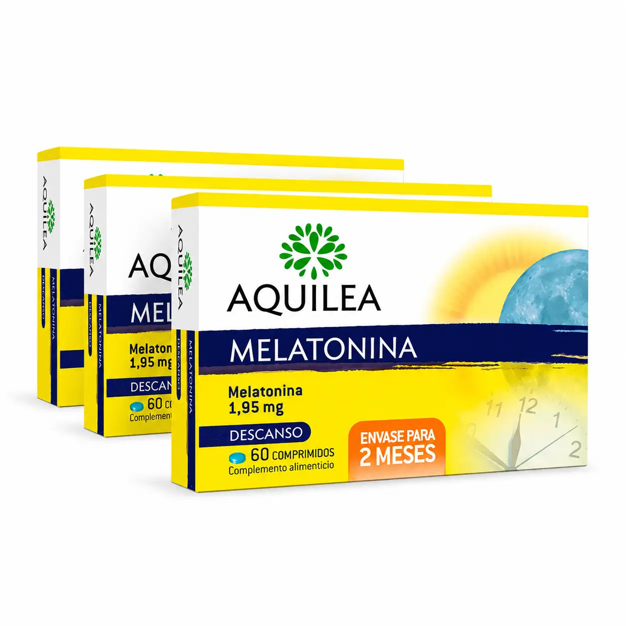 Aquilea Mélatonine 1,95 mg, 60 comprimés, lot de 3