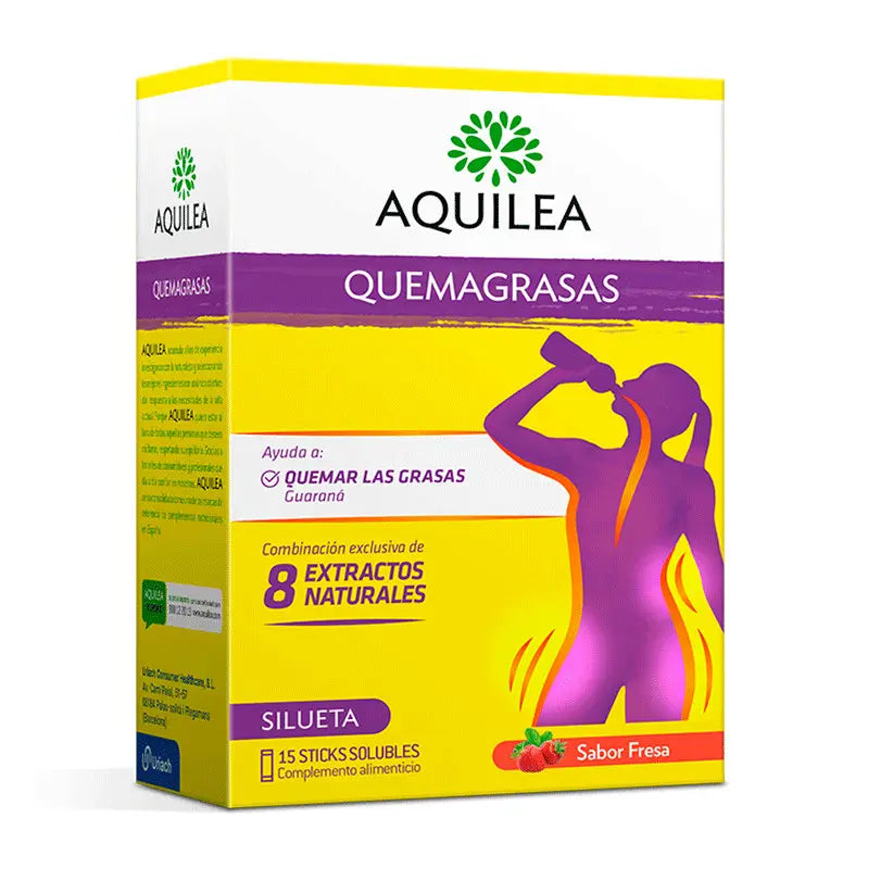 Aquilea Quemagrasas 15 Sticks Strawberry