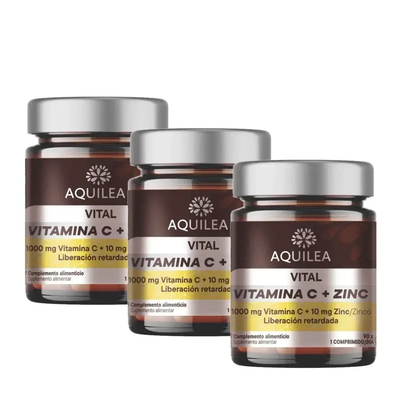 Aquilea Vital Vit C+Zinc, 90 gélules, lot de 3