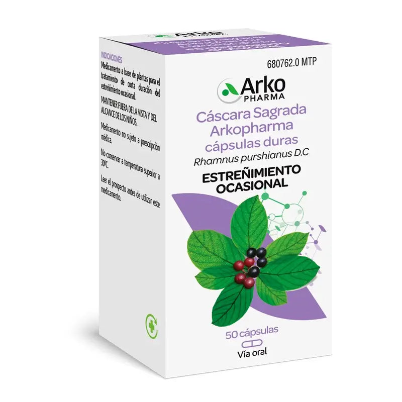 Arkocápsulas Cascara Sagrada 50 Capsules Arkopharma