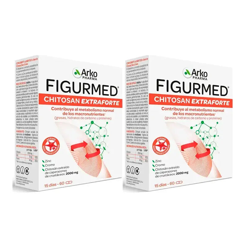 Arkopharma Figurmed Chitosan EXtra Forte 500mg, 2X60 Capsules