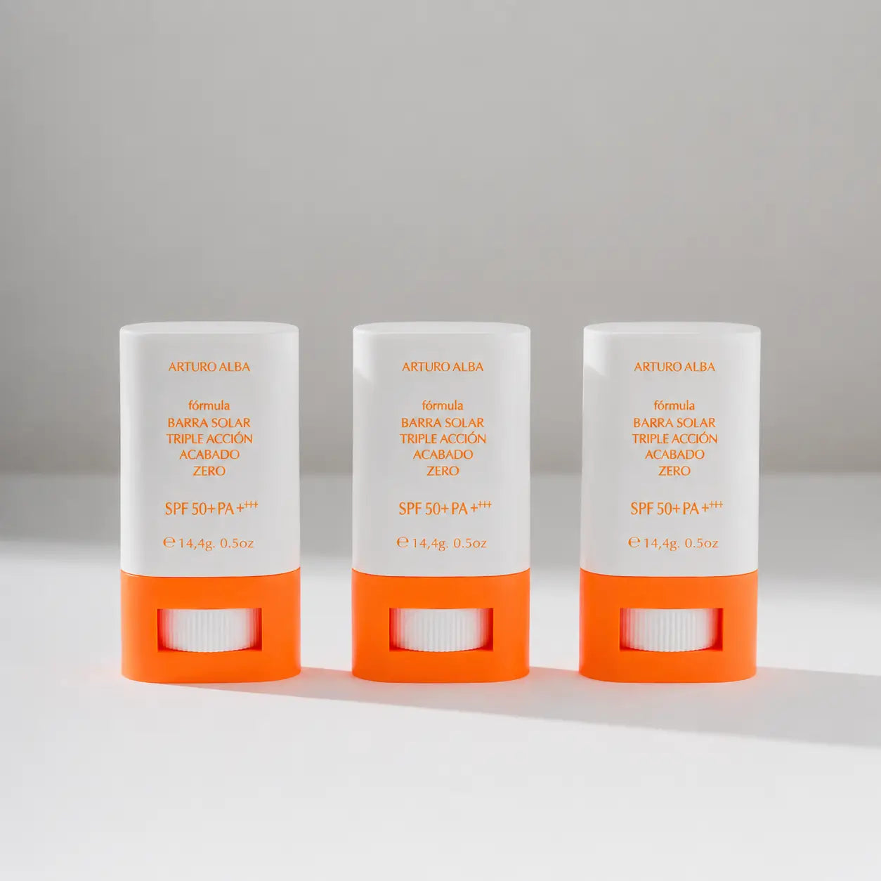 Arturo Alba Formula Triple Action Sunstick Finish Zero 50+Spf 14, 4G , pack 3