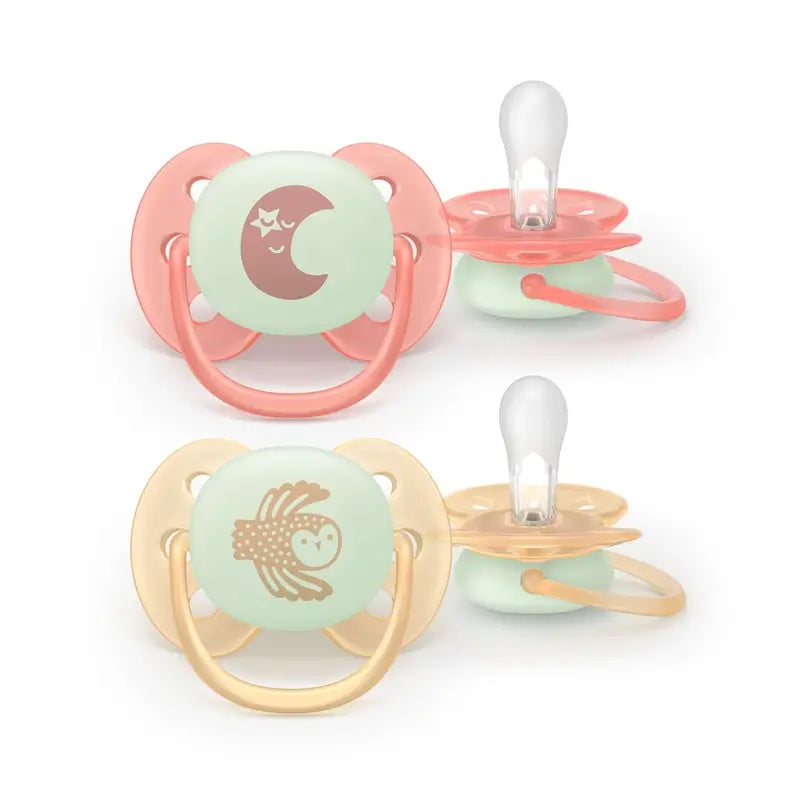Avent 2 Sucettes Nocturne Ultra Douces