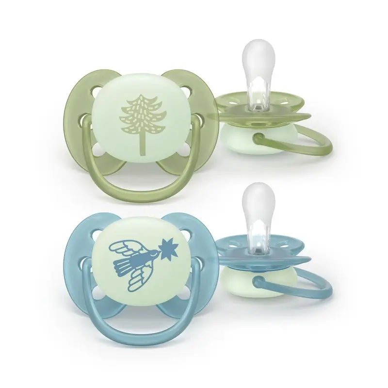 Avent 2 Sucettes Nocturne Ultra Douces