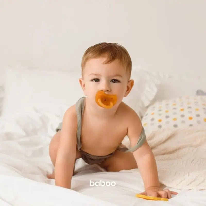 Tétine ronde en latex de Baboo, 0+ mois