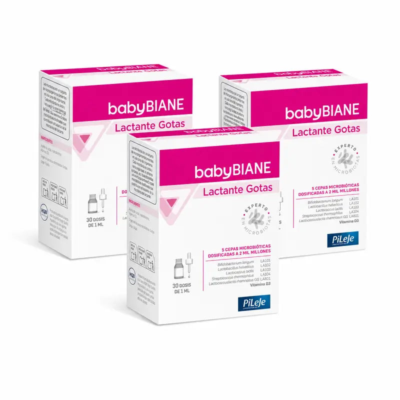 BABYBIANE pour nourrissons, gouttes, lot de 3 x 30 ml