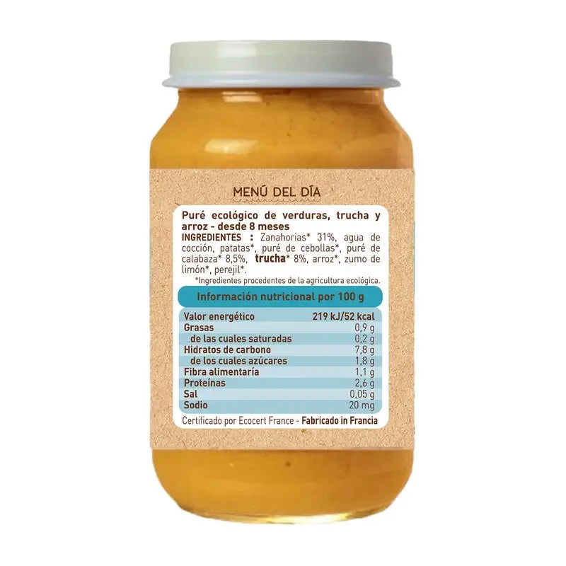 Babybio Menu Truite Traditionnelle, 200 g