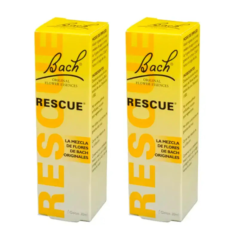 Bach Rescue Drops, Pack 2 x 20 ml