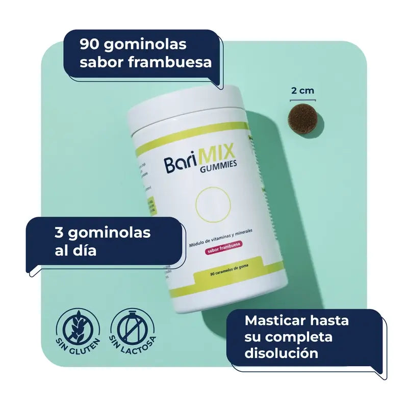 Barimix Bypass Saveur Framboise, 90 gummies