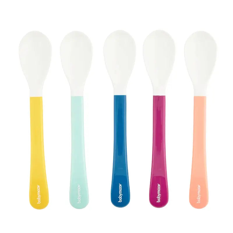 Babymoov Set of 5 Rigid 2nd Age Spoons