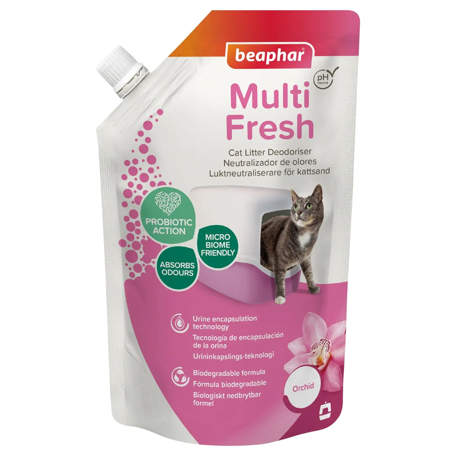 Beaphar Multifresh Neutralise les odeurs Neutralise les odeurs Orchid Sand, 400 grammes