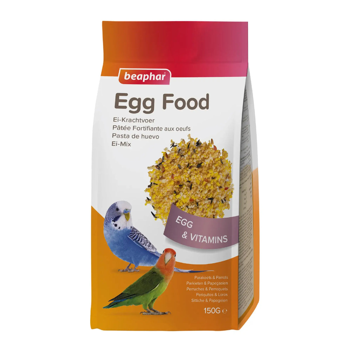 Beaphar Pâte d'oeufs pour perruches Perruches Oiseaux d'amour Perroquets, 150 g