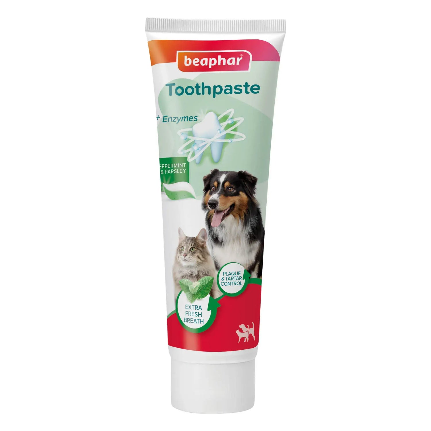 Beaphar Dentifrice pour chiens et chats à la menthe et au persil, 100 g