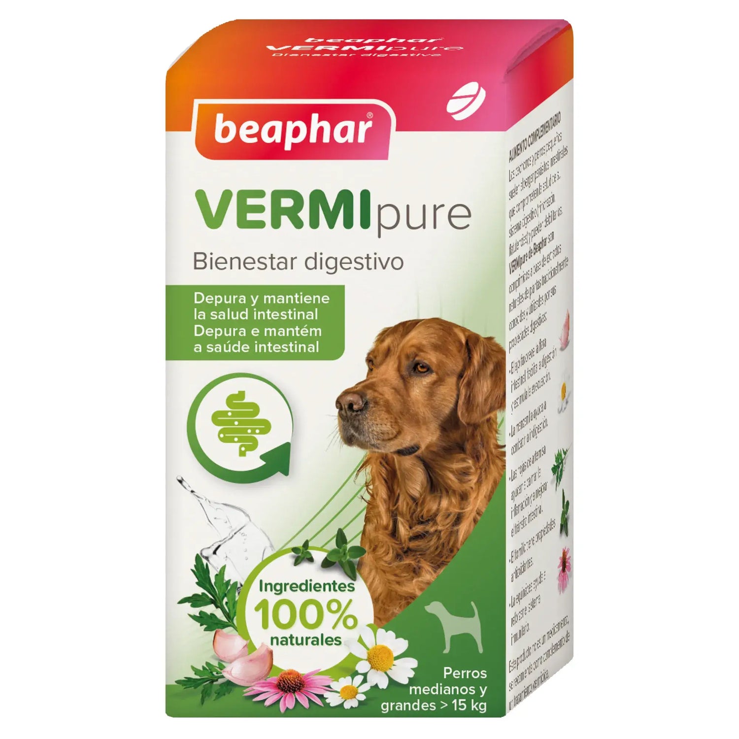 Beaphar Vermipure Tablets Large Dogs >15Kg, 50 comp