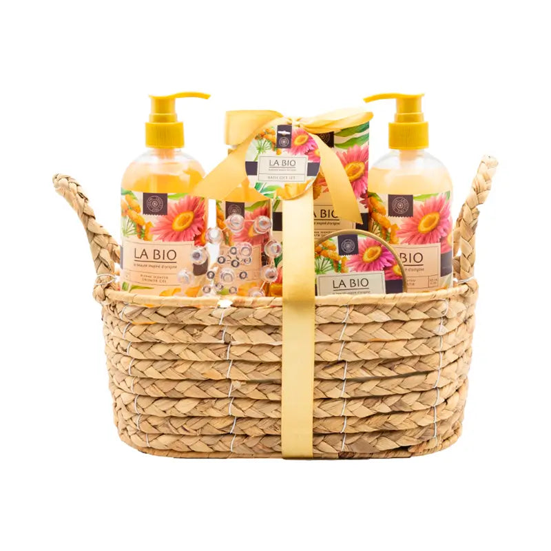 Panier en osier Becasan Lys et Freesia