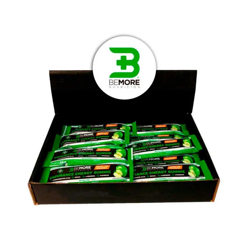 Bemore Nutrition Endurance Energy Gummie Bar Apple Box 20 units