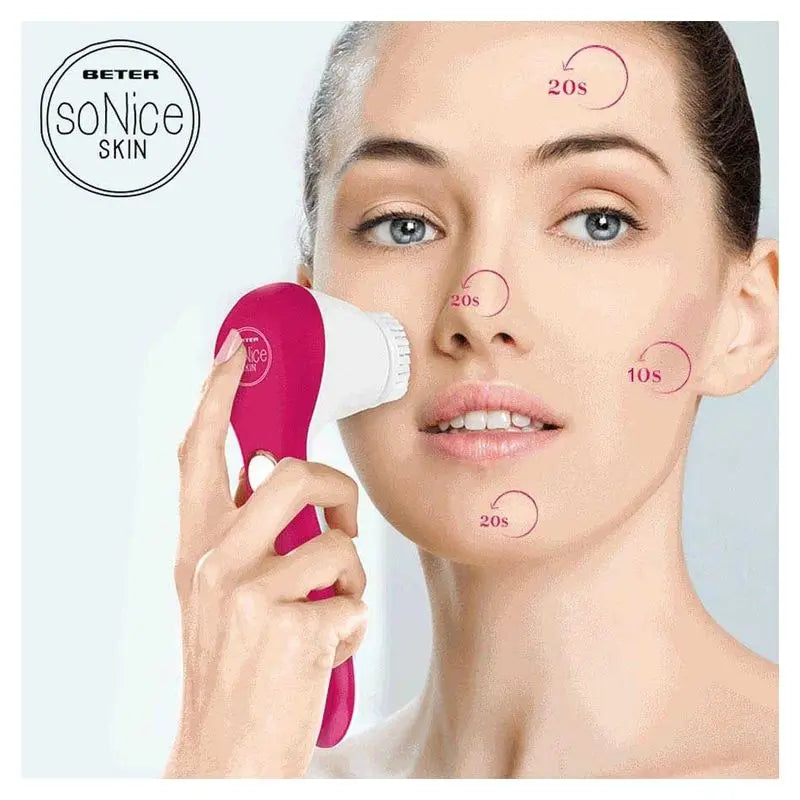 Beter So Nice Skin Brosse faciale sonique avec 2 têtes de brosse