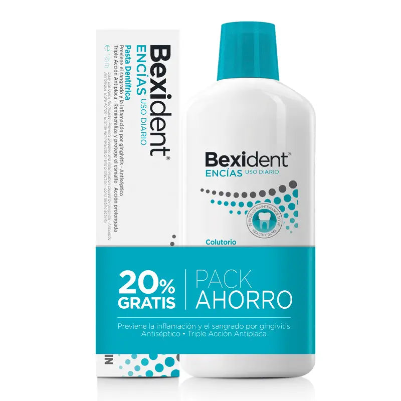 Isdin Bexident Pack Gingival Mouthwash 500 Ml + Toothpaste 125 Ml
