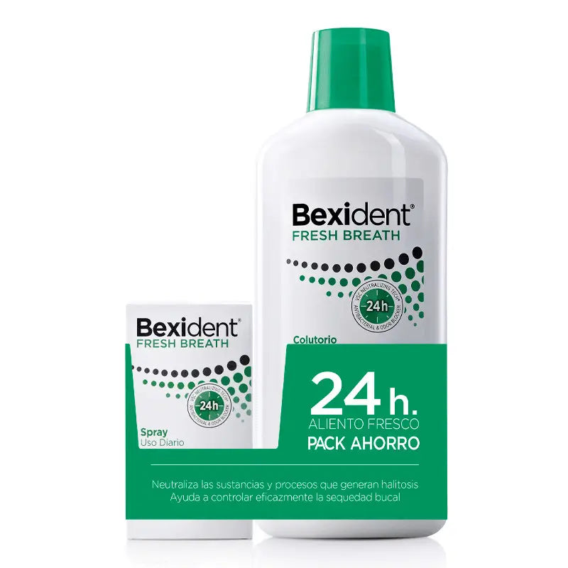 Isdin Bexident Fresh Breath Pack Mouthwash 500 Ml + Mouth Spray 15 Ml