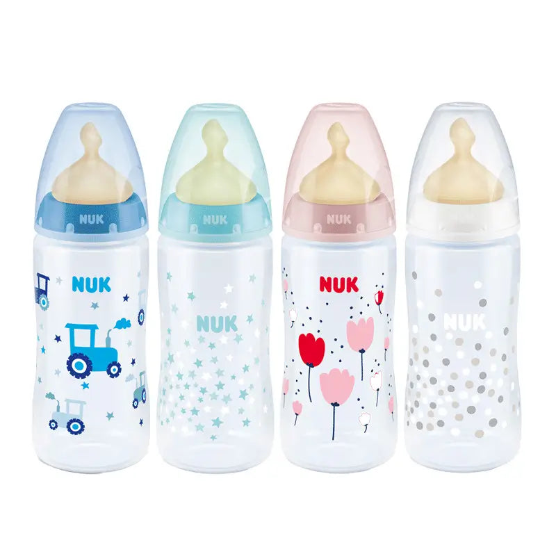 NUK First Choice Bottle 0-6 M Latex, 1 piece, 240 ml