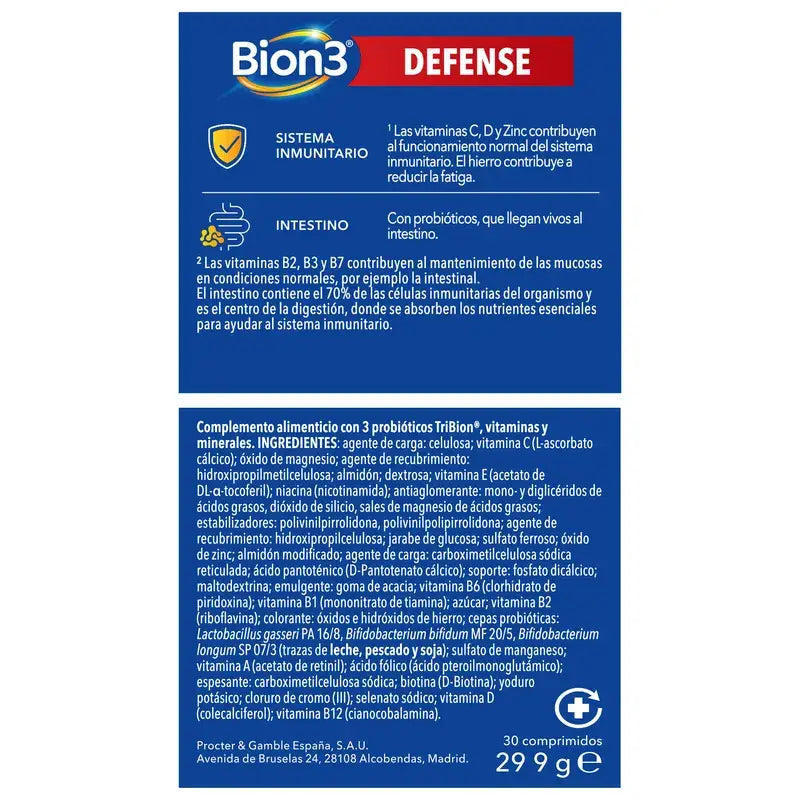 Bion3 Defence Multivitamin, 2x30 comprimés