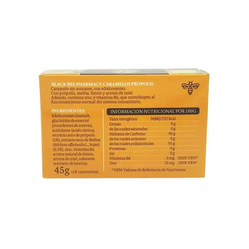 Bonbons à la propolis d'abeille noire, 18 bonbons