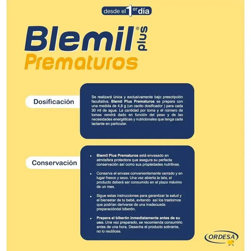 Blemil Plus Nourrissons prématurés, paquet de 3 x 400g