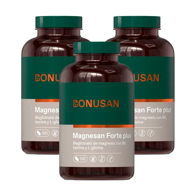 Bonusan Magnesan Forte Plus Pack 3 x 120 Tablets