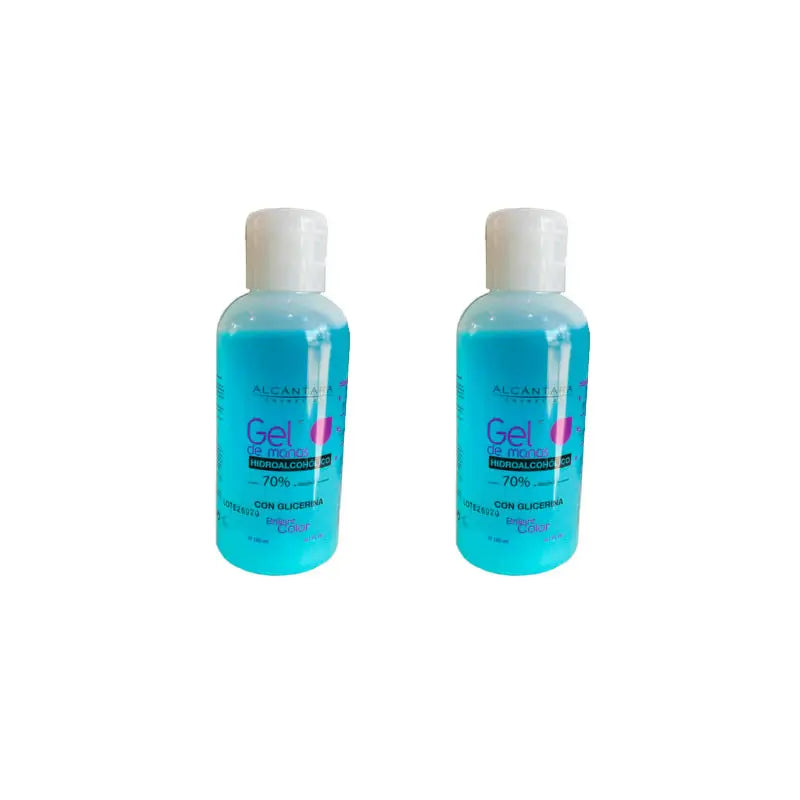 Brilliant Colour Hydroalcoholic Hand Gel 70% Alcohol with Glycerine, 120 ml x 2 units