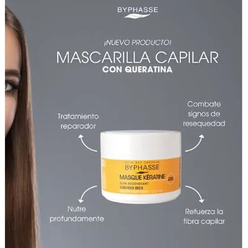 Byphasse Capillary Keratin Dry Hair, 250 ml