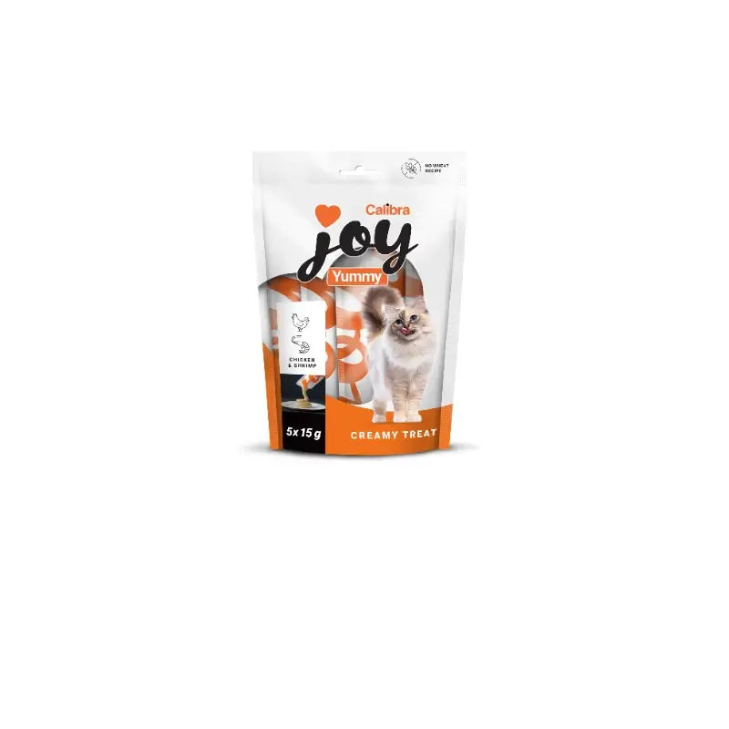 Calibra Joy Cat Yummy Friandises au poulet et aux crevettes, 15 x 75 g