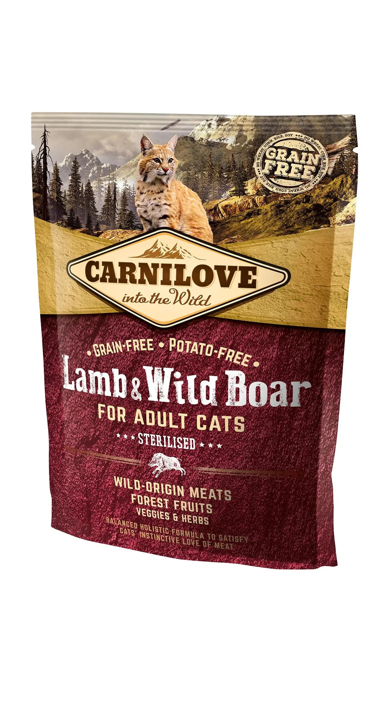 Carnilove Feline Adult Adult Sterilised Lamb Jabali 400Gr cat food